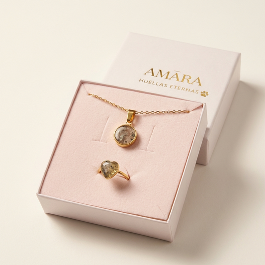 KIT Colgante + Anillo AMÃRA