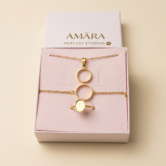 Pack Colgante + Pulsera + Anillo AMĀRA